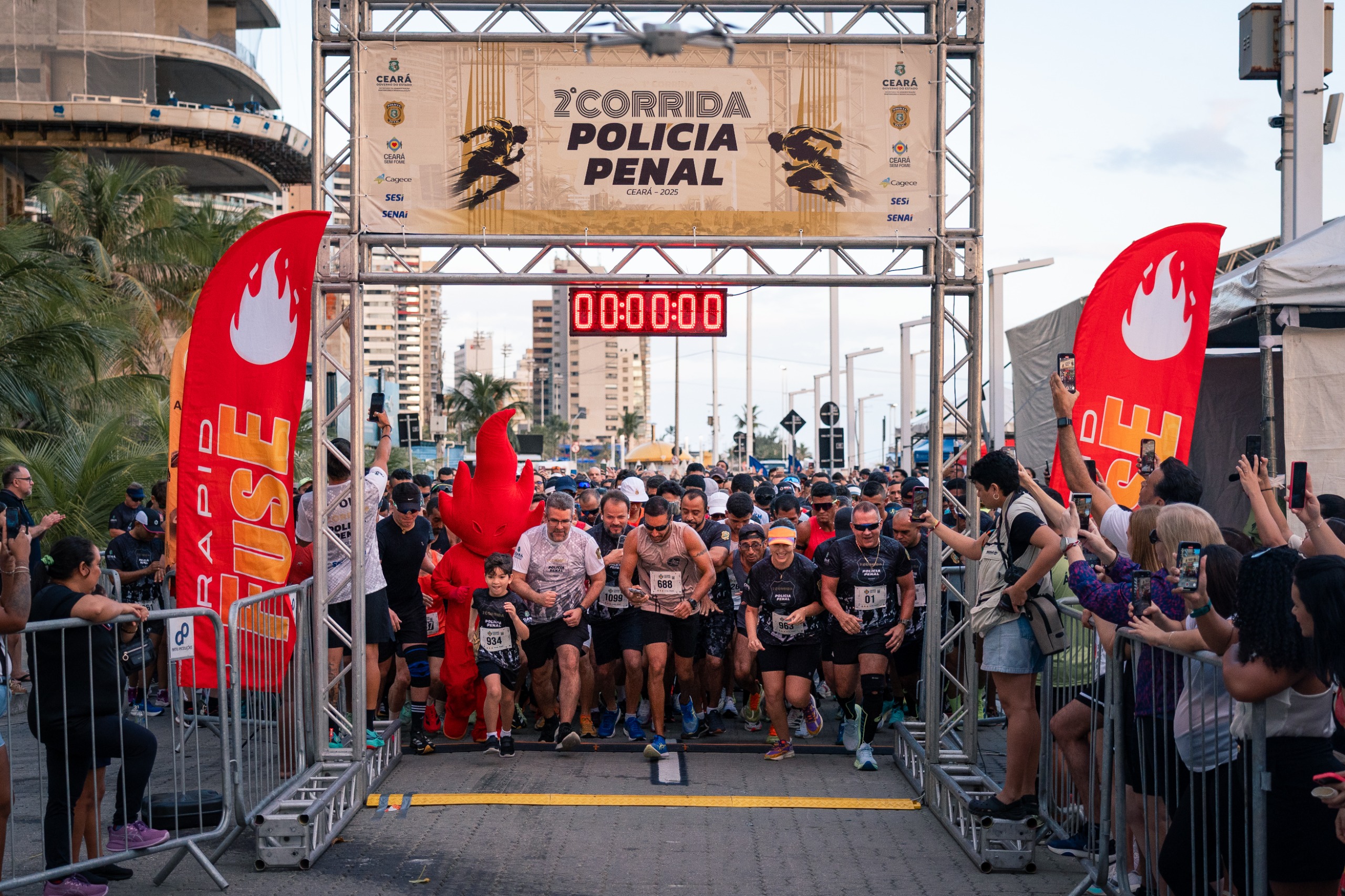 Mais de 2 mil pessoas participam da 2ª Corrida da Polícia Penal em celebração aos 5 anos da categoria