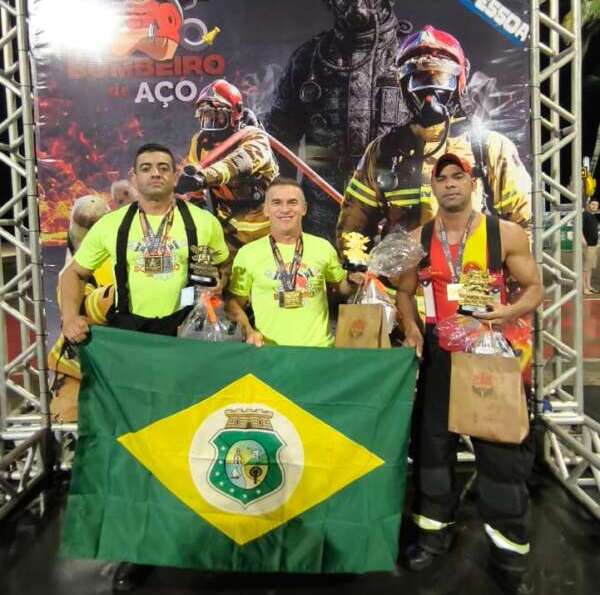 Bombeiros Militares do Ceará são destaque na competição Bombeiro de Aço, realizada na Paraíba