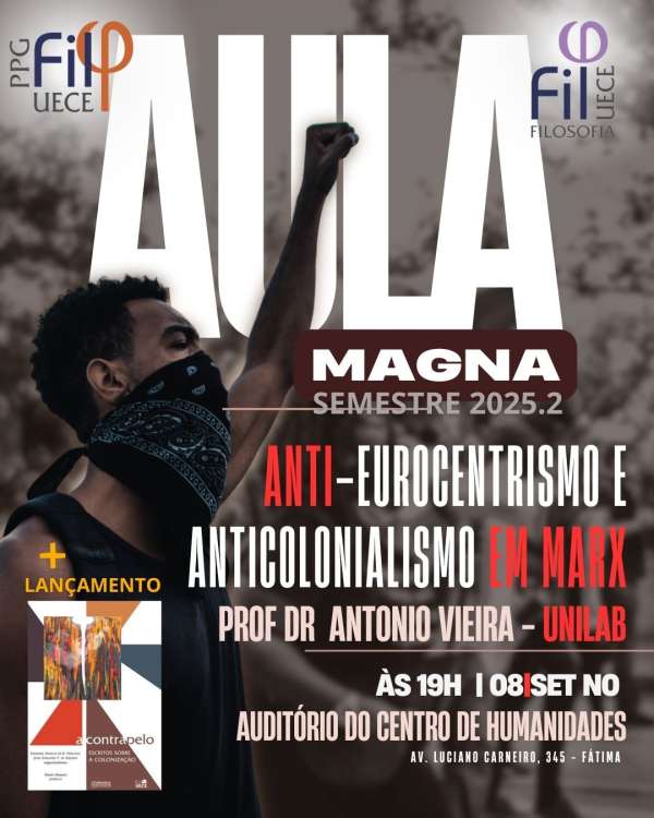 PPGFIL da Uece realiza aula magna com lançamento de livro sobre colonização