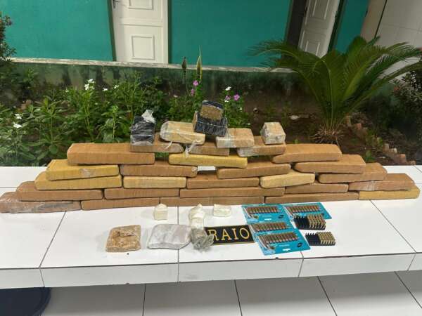 PMCE captura suspeito e apreende mais de 26 kg de drogas e munições em Novo Oriente