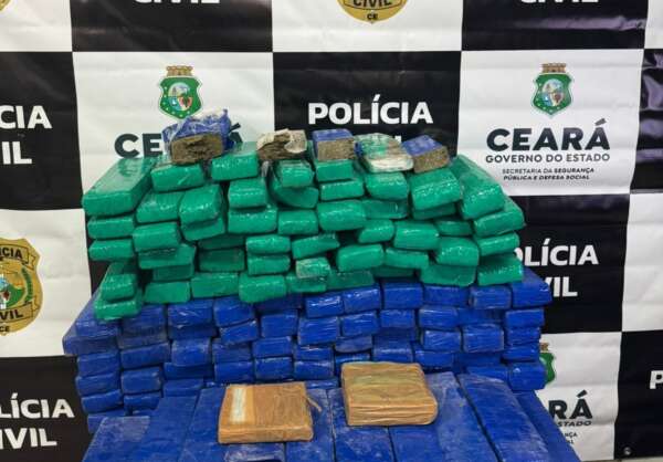 Polícia Civil prende quatro suspeitos de tráfico de drogas e apreende mais de 80 quilos de entorpecentes no Cariri