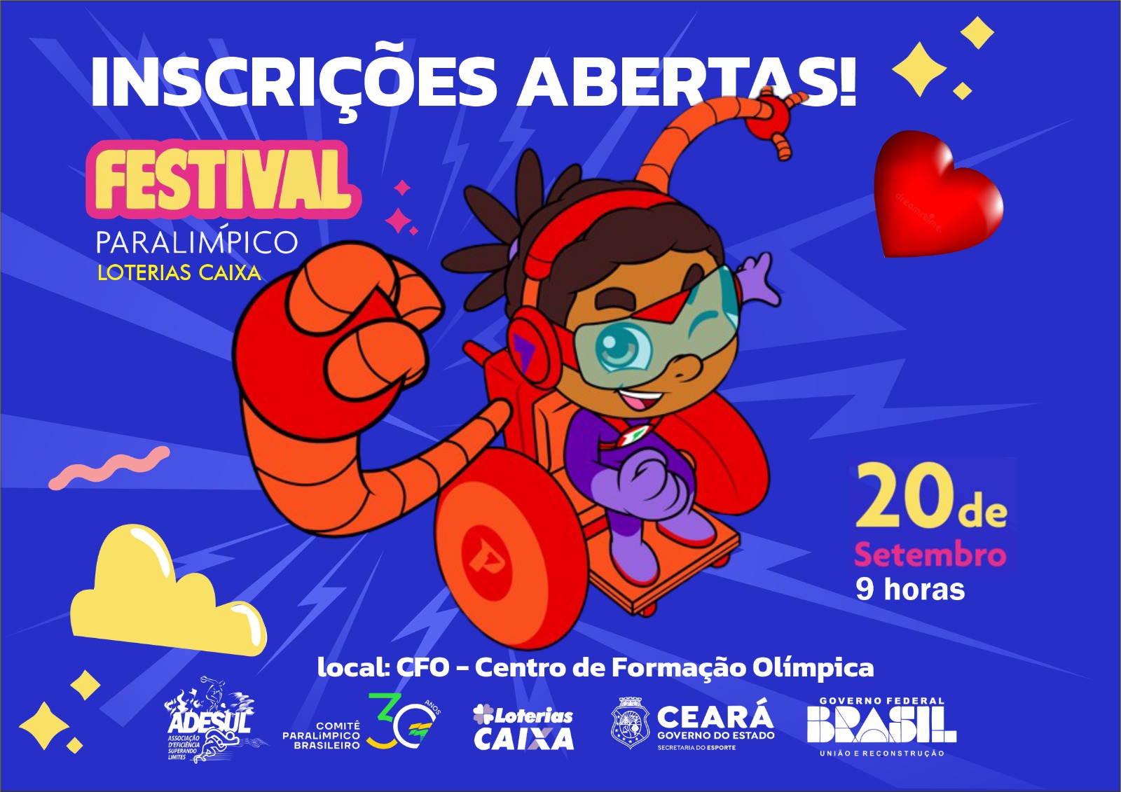 Sesporte abre as inscrições para o Festival Paralímpico