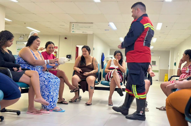Projeto do HRSC orienta mães e profissionais de saúde sobre como agir em casos de engasgo em bebês