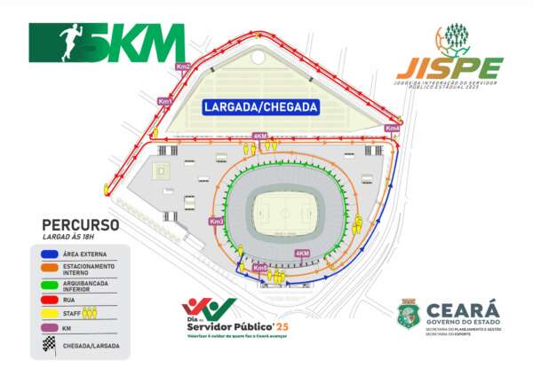 Arena Castelão recebe Corrida do Servidor Público Estadual