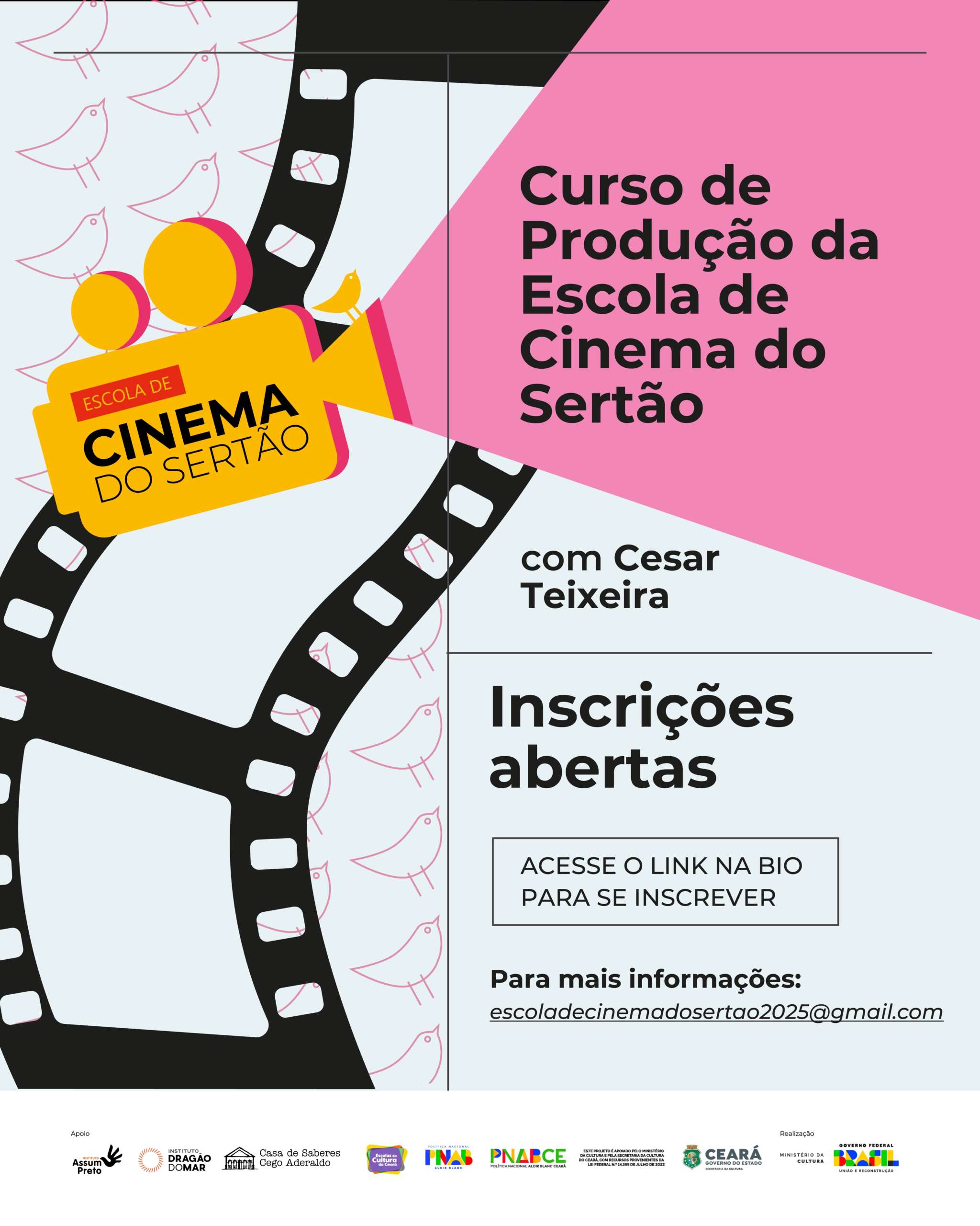 Escola de Cinema do Sertão abre inscrições para curso de Produção