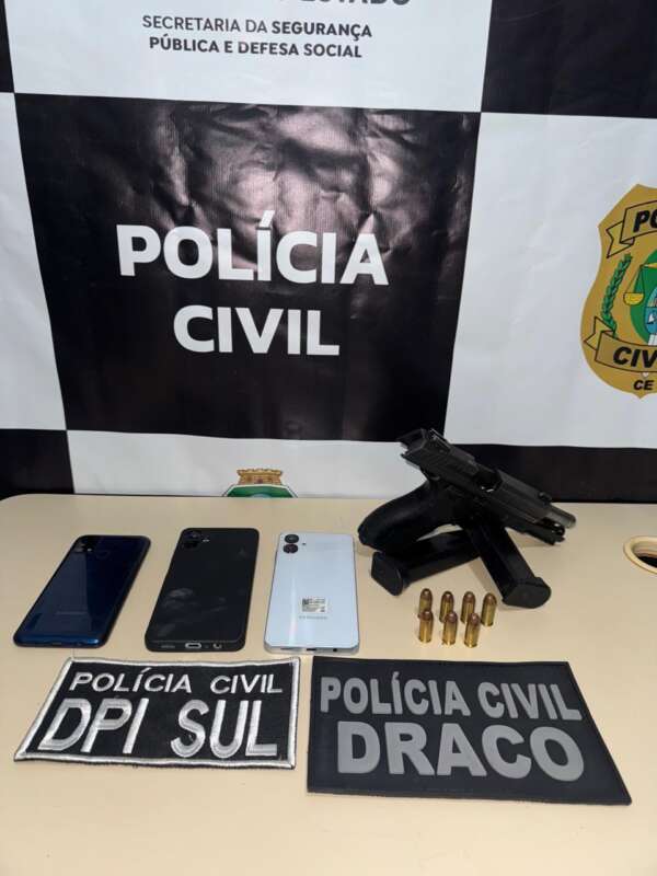 Homem com três mandados de prisão por homicídio é capturado pela Polícia Civil em Juazeiro do Norte