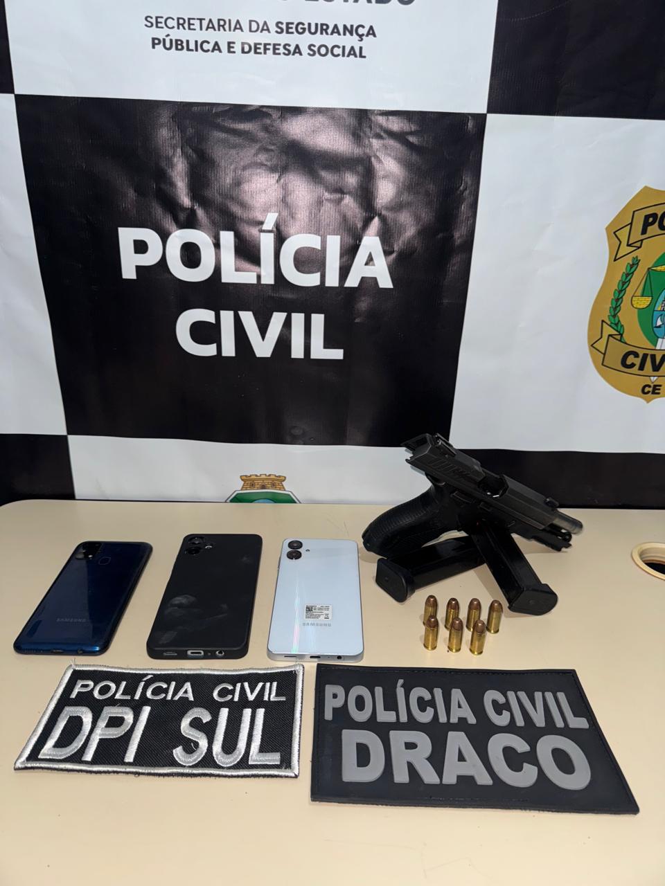 Homem com três mandados de prisão por homicídio é capturado pela Polícia Civil em Juazeiro do Norte