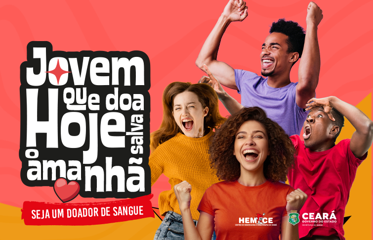Hemoce inicia campanha de incentivo à doação voluntária de sangue com foco na juventude