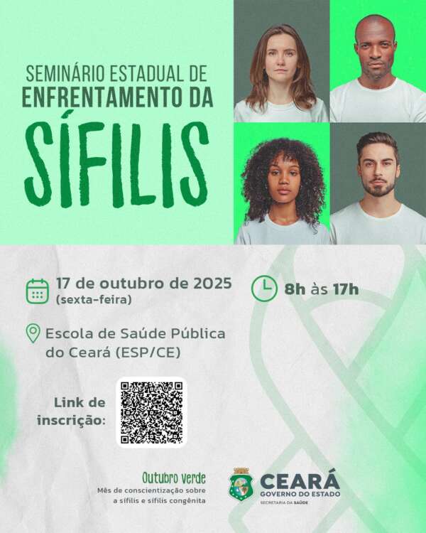 Sesa promove seminário para debater enfrentamento da sífilis; inscrições abertas