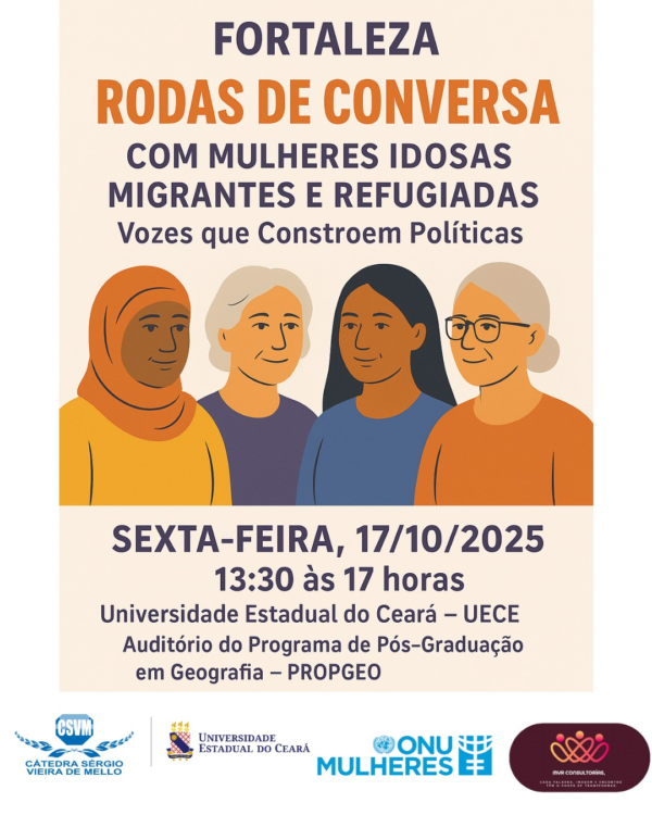 Cátedra Sérgio Vieira de Mello realiza 1ª roda de conversa com migrantes e refugiadas