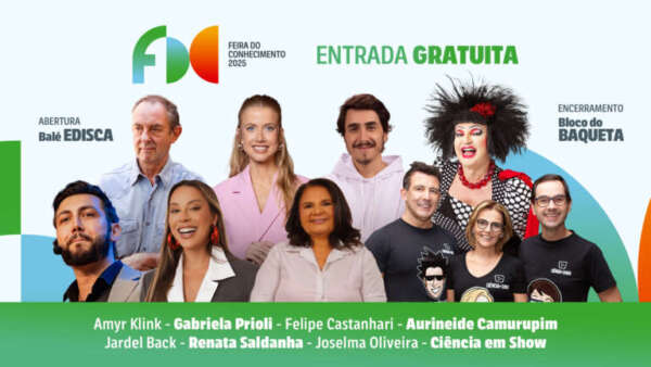 Feira do Conhecimento 2025 começa nesta quinta (6) com programação gratuita e diversa