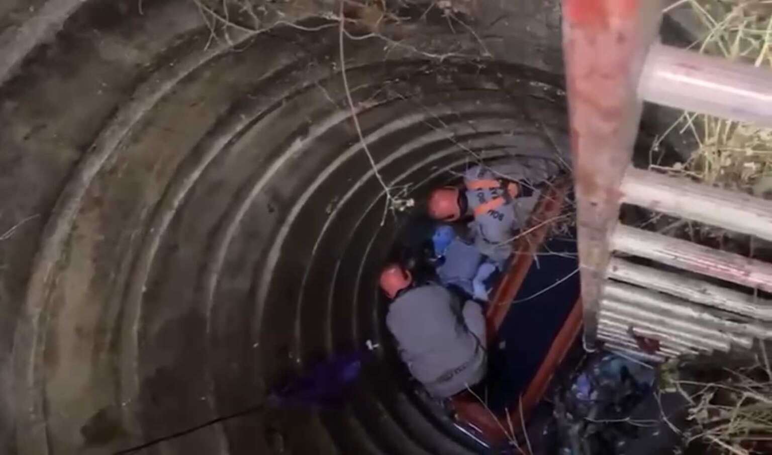 Bombeiros militares resgatam homem preso em poço no município de Iguatu