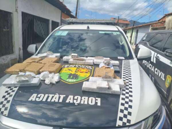 Em ação conjunta, suspeito é preso por tráfico e mais de 16 kg de drogas são apreendidos