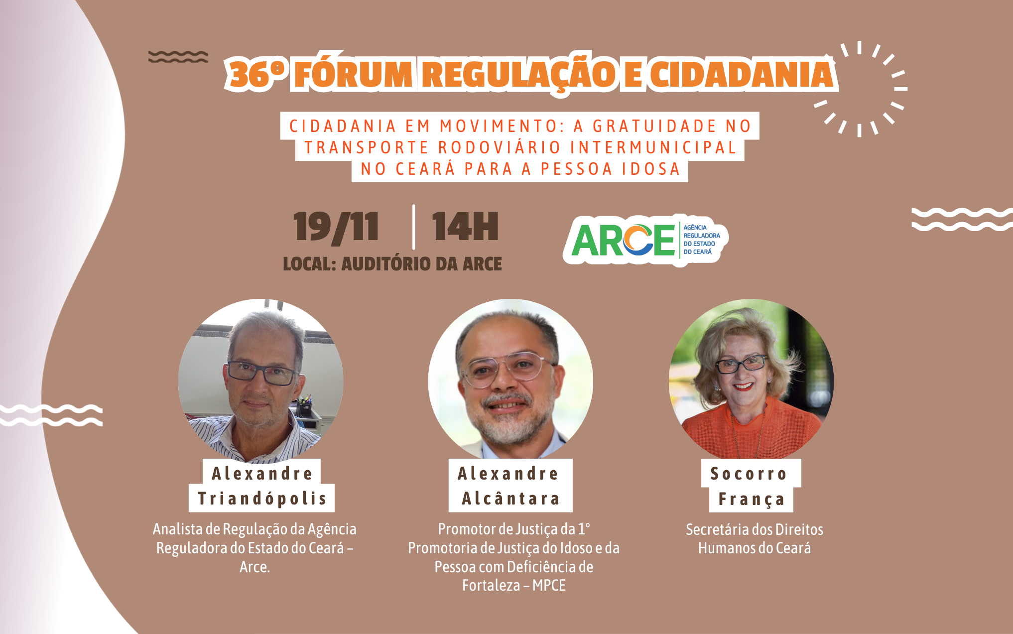 Fórum da Arce discutirá gratuidade no transporte intermunicipal para pessoas idosas no Ceará
