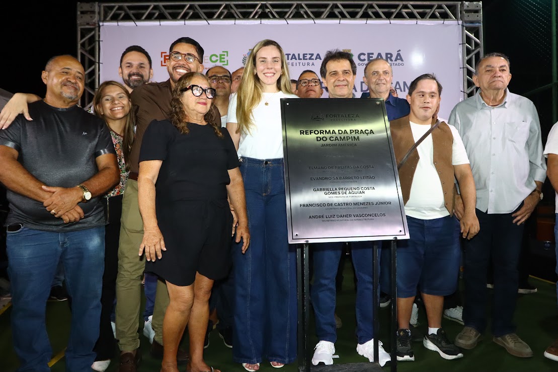 Pelo programa FORtaleCE, Governo e Prefeitura entregam novo espaço de lazer e convivência no Jardim América