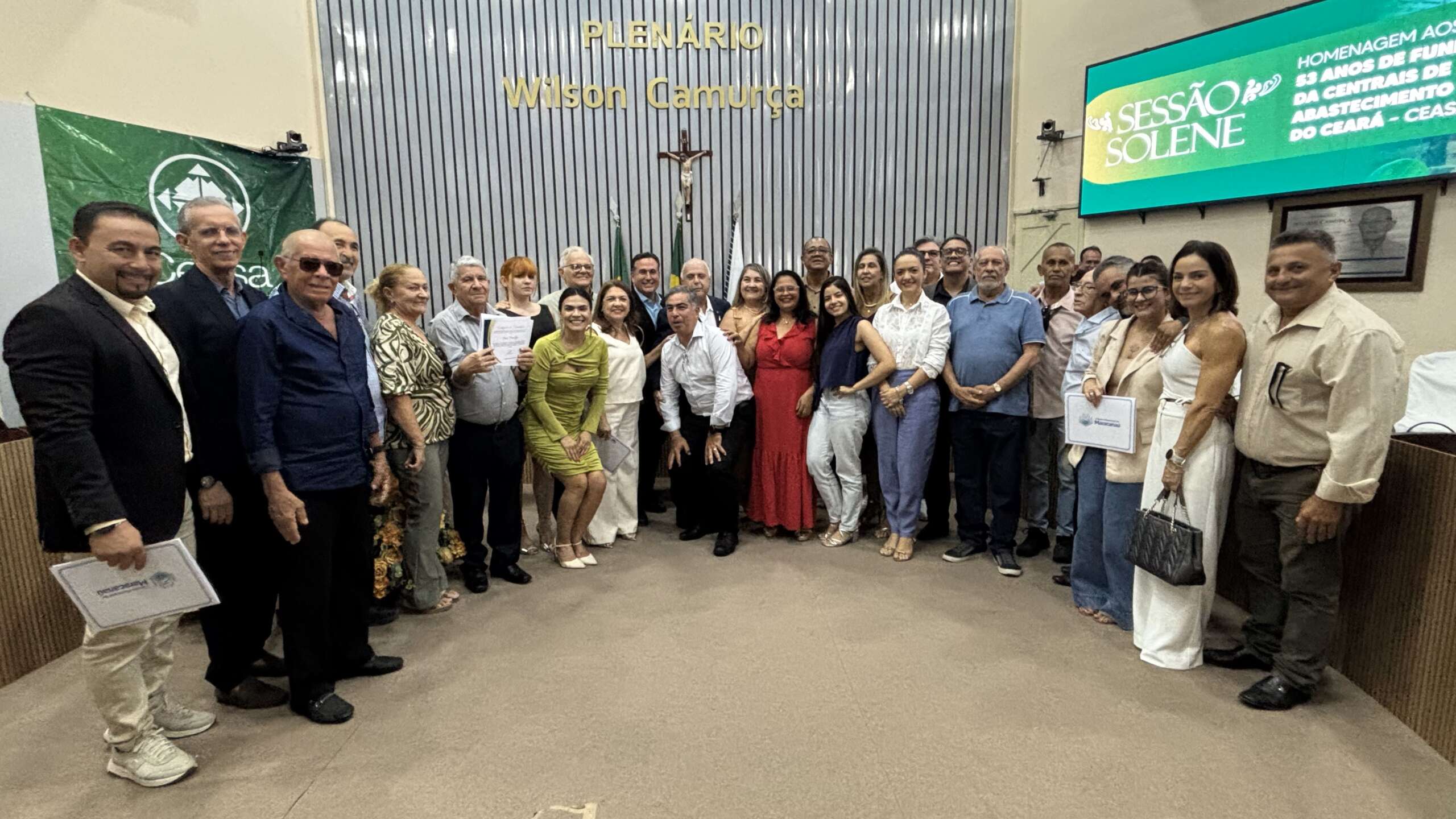 Ceasa-CE ganha homenagem da Câmara Municipal de Maracanaú pelos seus 53 anos