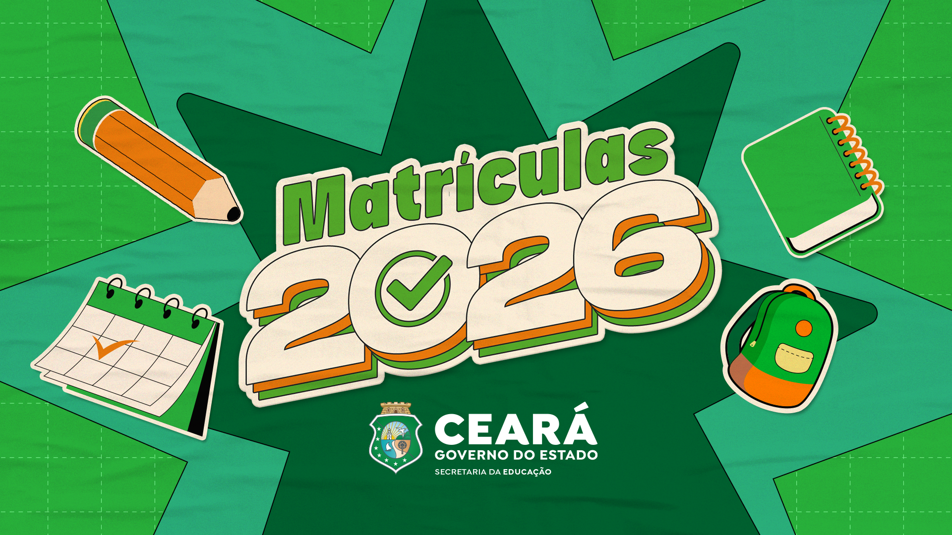 Matrículas em escolas da rede estadual no interior começam nesta terça-feira (6)