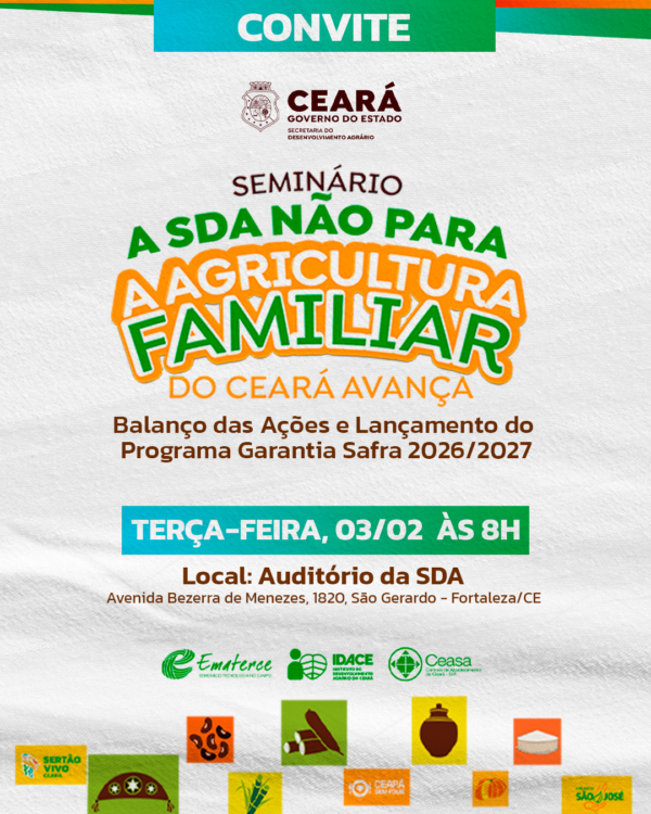 Governo do Ceará apresenta investimentos na agricultura familiar e lança o Garantia Safra 2025–2026