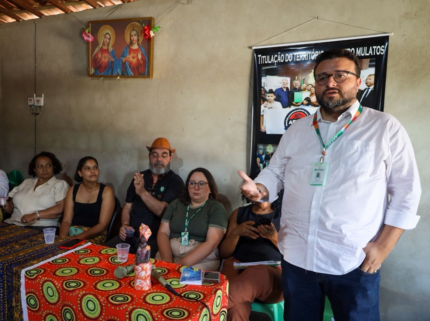 Sedih participa de visita de solidariedade ao Quilombo Serra dos Mulatos, em Jardim, na Região do Cariri