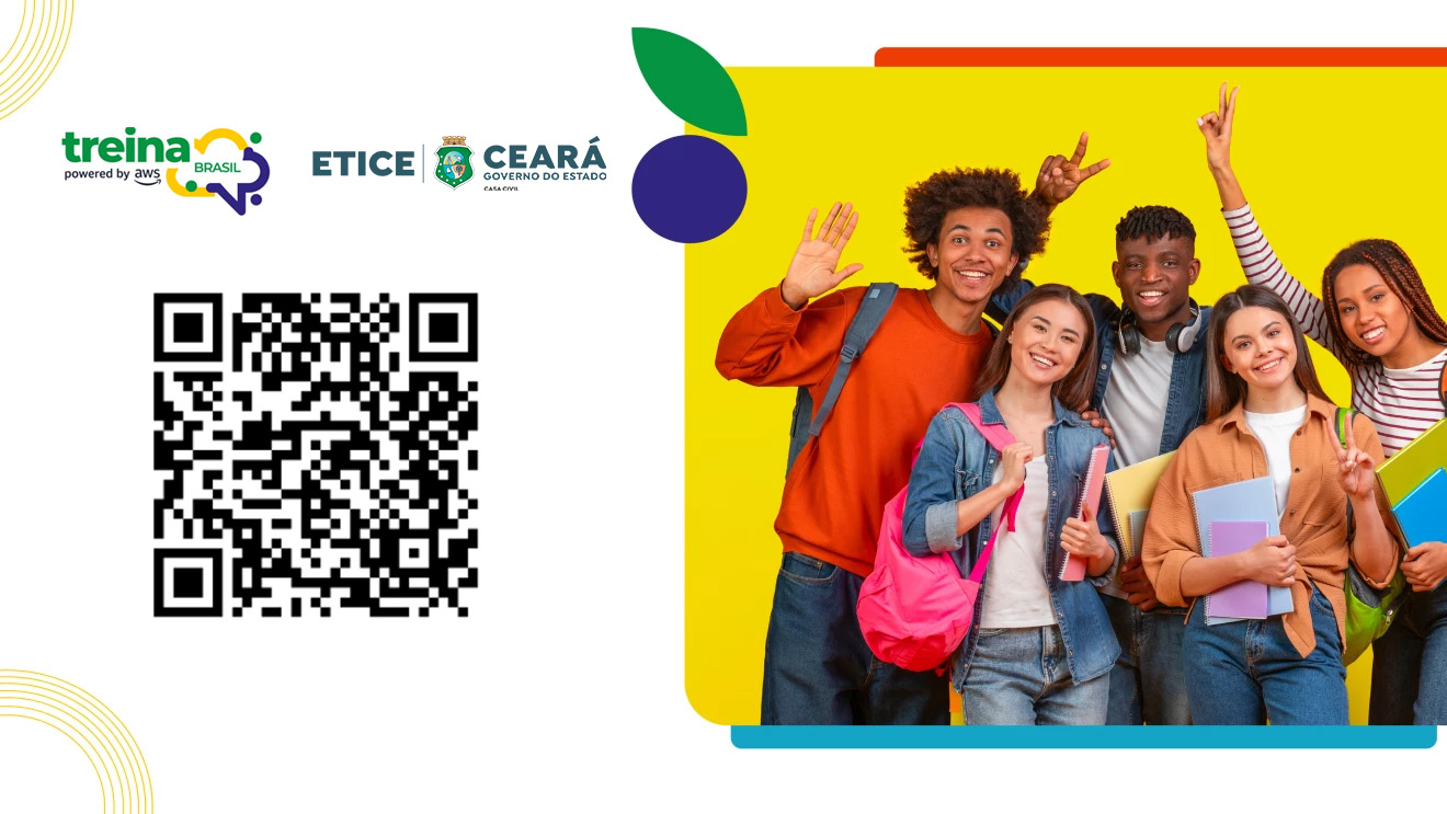 Treina Brasil Ceará: parceria entre Etice e AWS conta com mais de 28.000 vagas disponíveis, por tempo limitado