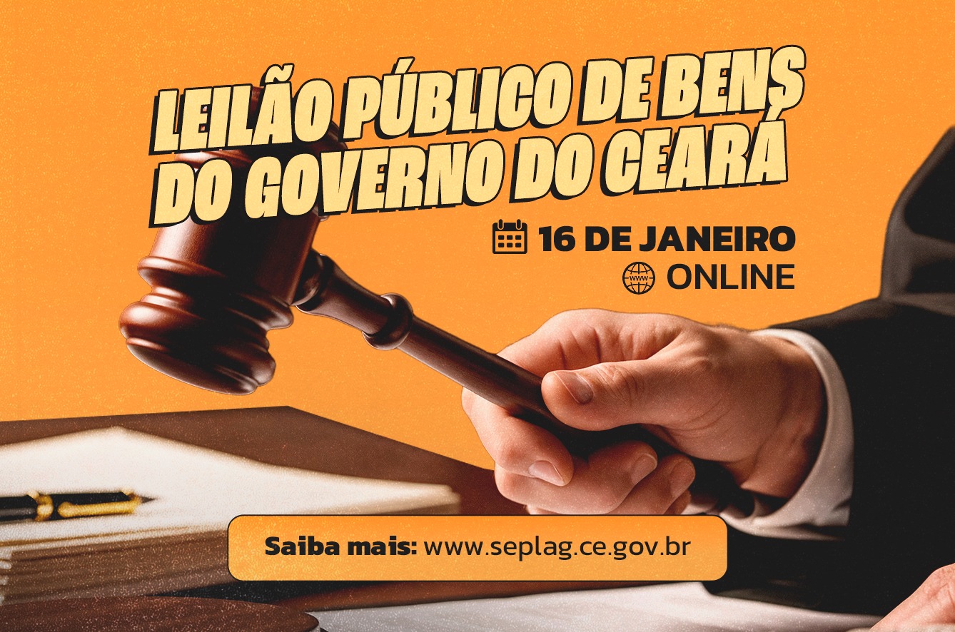 Seplag-CE realiza leilão com bens e veículos a partir de R$ 300