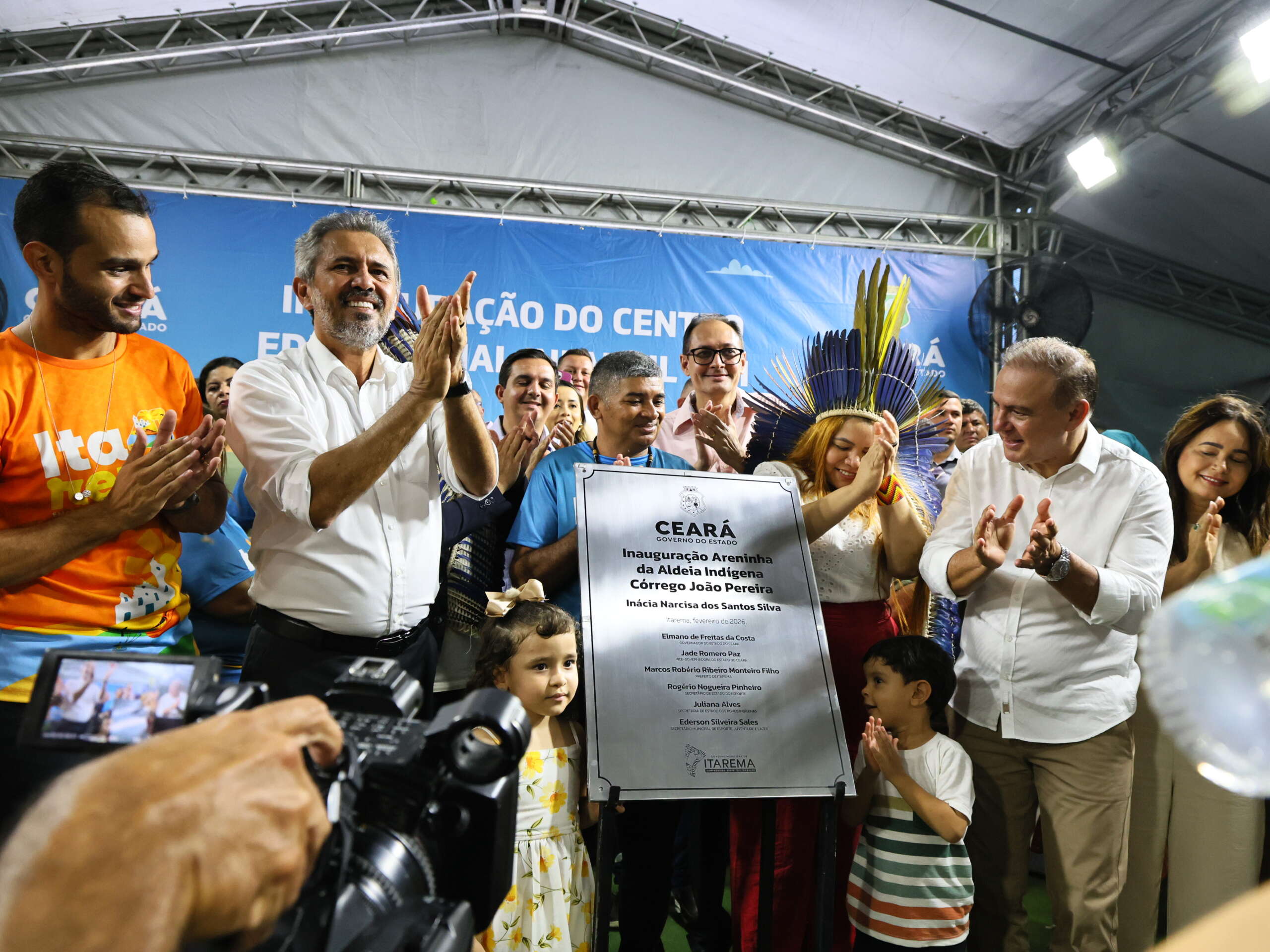 Governo do Ceará inaugura novo Centro de Educação Infantil e Areninha Indígena em Itarema
