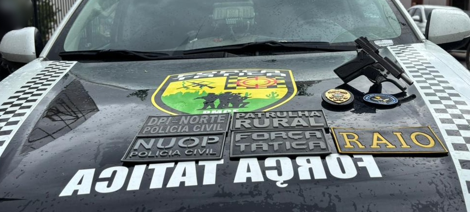 Ação conjunta resulta em prisão e apreensão de arma de fogo em Itapipoca