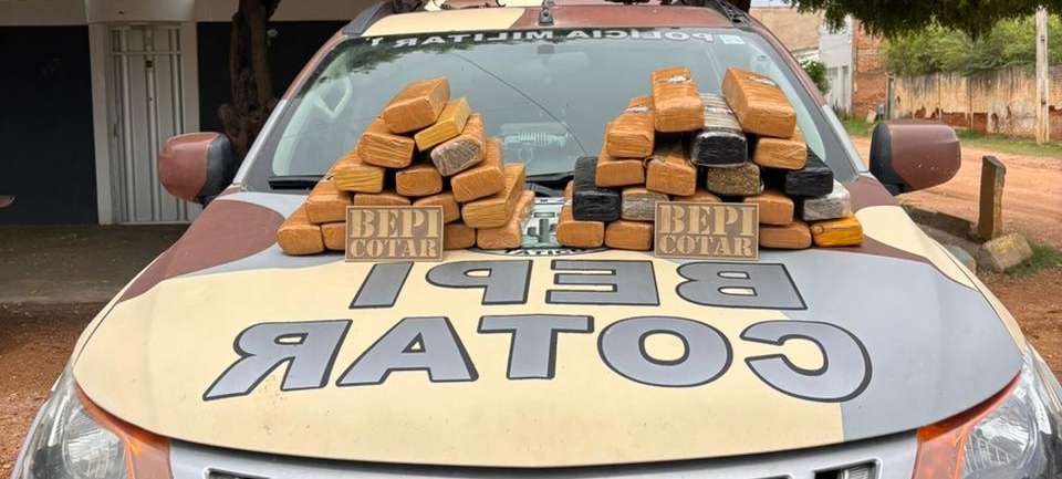 Em ocorrências distintas, PMCE apreende cerca de 70 kg de drogas no interior do Ceará