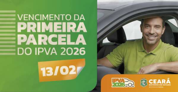 IPVA 2026: 1ª parcela vence nesta sexta-feira (13)