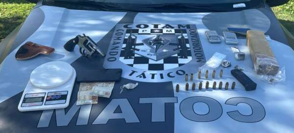 Com apoio da Coin/SSPDS, PMCE apreende arma de fogo, munições e drogas em imóvel na Capital